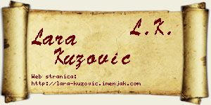 Lara Kuzović vizit kartica